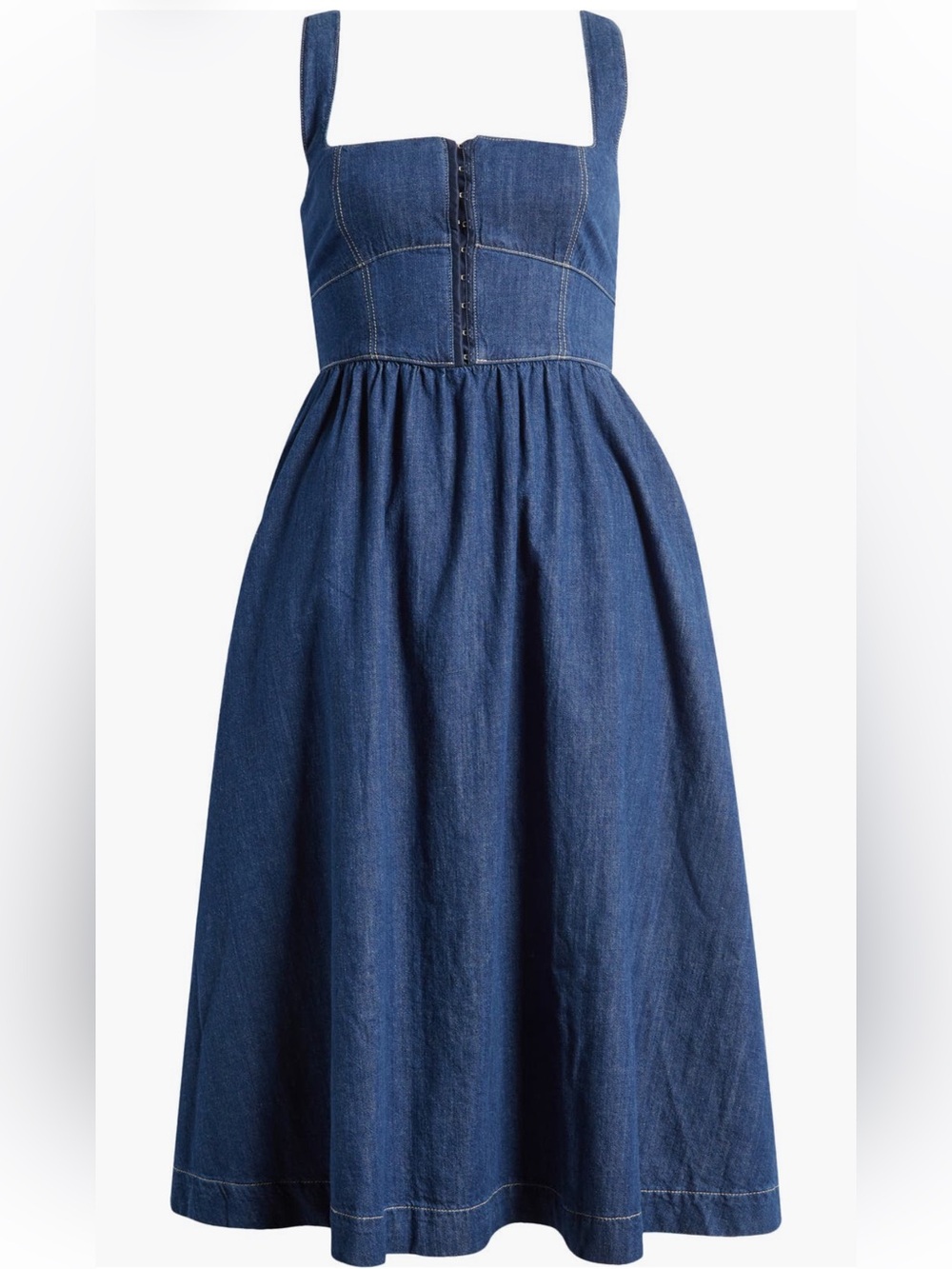 Reformation Ellis Denim Corset Dress - Picture 5 of 7